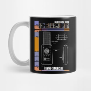 Computer Readout Showing TOS Communication Device Mug